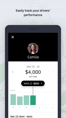 Screenshot of the application Uber FLEET - #4