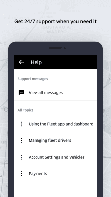 Screenshot of the application Uber FLEET - #6