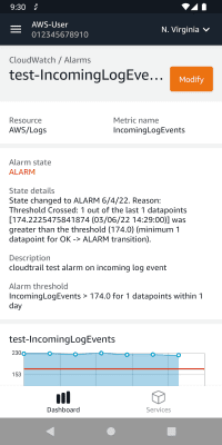 Screenshot of the application AWS Console - #4