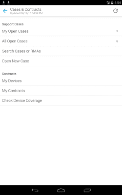 Screenshot of the application Cisco Technical Support - #7