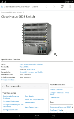 Screenshot of the application Cisco Technical Support - #8