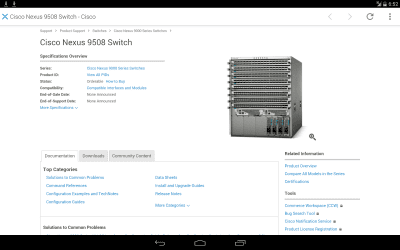 Screenshot of the application Cisco Technical Support - #13