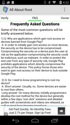 Screenshot of the application Root for Android - All About - #5