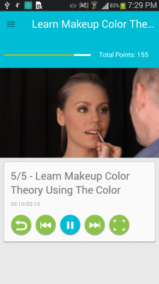 Screenshot of the application How to apply makeup - #3