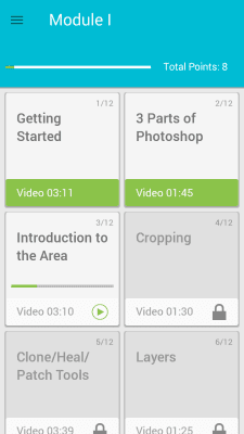 Screenshot of the application Learning PHOTOSHOP - #2