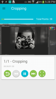 Screenshot of the application Learning PHOTOSHOP - #3