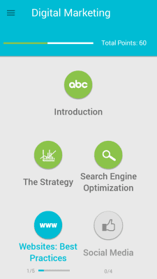 Screenshot of the application Learning Digital Marketing - #1