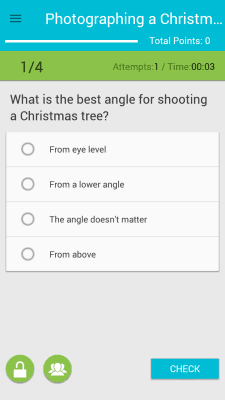 Screenshot of the application Learning how to take holiday pictures - #5