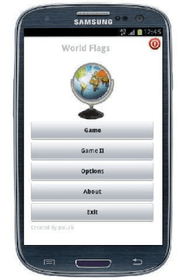 Screenshot of the application Learning countries - #1