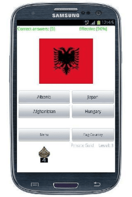 Screenshot of the application Learning countries - #3