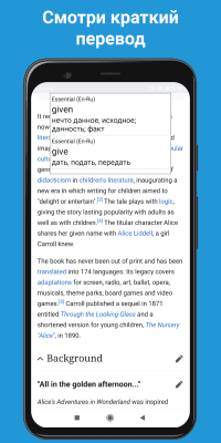 Screenshot of the application Lingvo Dictionary without Internet - #7