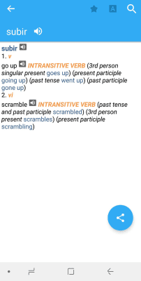 Screenshot of the application EnglishPortuguese Mini Dictionary - #1