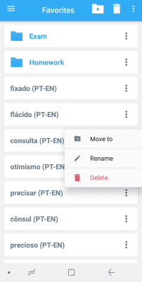 Screenshot of the application EnglishPortuguese Mini Dictionary - #5