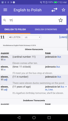 Screenshot of the application English-Russian Dictionary at WordReference - #1