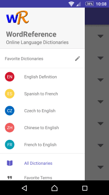 Screenshot of the application English-Russian Dictionary at WordReference - #5