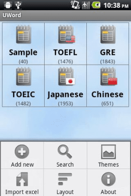 Screenshot of the application UWord - Dictionary - #1