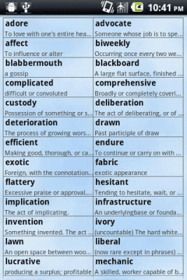 Screenshot of the application UWord - Dictionary - #2