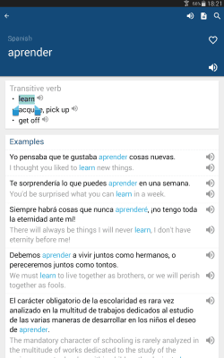 Screenshot of the application Bravolol Spanish English Dictionary - #6