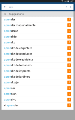 Screenshot of the application Bravolol Spanish English Dictionary - #8