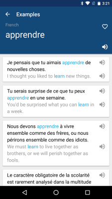 Screenshot of the application French English Dictionary - #3