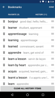 Screenshot of the application French English Dictionary - #5