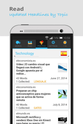 Screenshot of the application Lingua.ly - Learn English! - #4