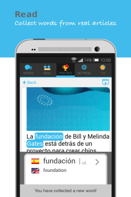 Screenshot of the application Lingua.ly - Learn English! - #5