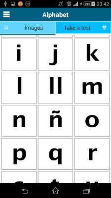 Screenshot of the application Spanish 50 Languages - #5