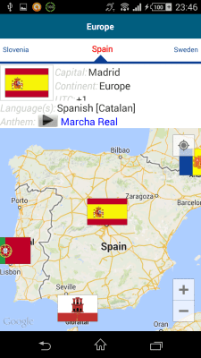 Screenshot of the application Spanish 50 Languages - #8