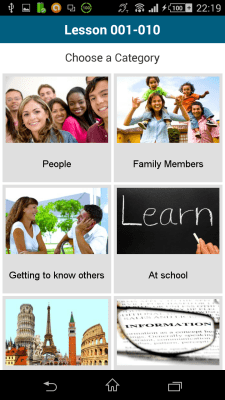 Screenshot of the application Japanese 50 languages - #3
