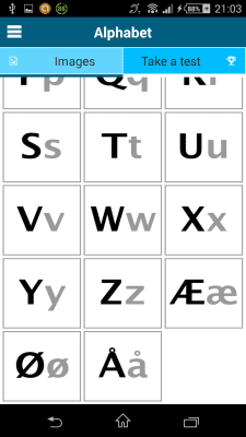 Screenshot of the application Danish 50 languages - #5