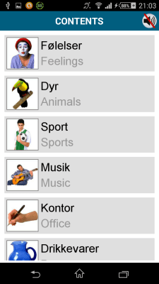Screenshot of the application Danish 50 languages - #6