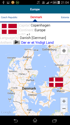 Screenshot of the application Danish 50 languages - #7