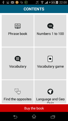 Screenshot of the application Hungarian 50 languages - #3