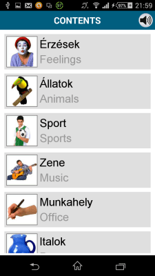 Screenshot of the application Hungarian 50 languages - #5