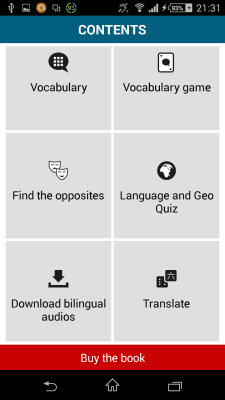 Screenshot of the application Finnish 50 languages - #3