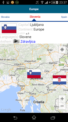 Screenshot of the application Slovenian 50 languages - #7
