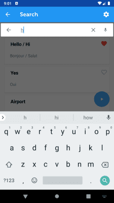 Screenshot of the application Learn French Phrasebook - #7
