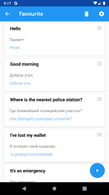 Screenshot of the application Learn Russian Phrasebook - #7