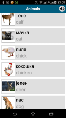 Screenshot of the application Serbian 50 languages - #7