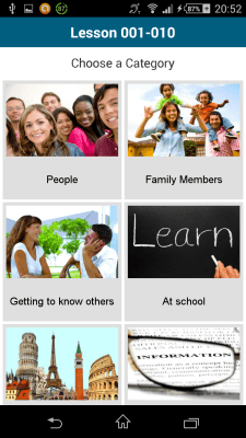 Screenshot of the application Czech 50 languages - #4