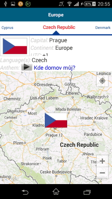 Screenshot of the application Czech 50 languages - #8