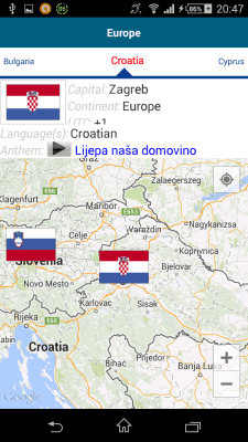 Screenshot of the application Croatian 50 languages - #8