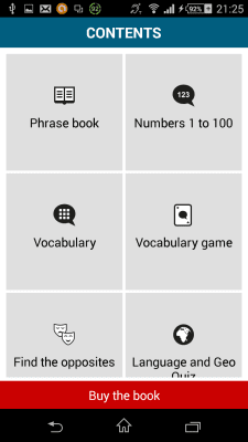 Screenshot of the application Estonian 50 languages - #3