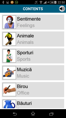 Screenshot of the application Romanian 50 languages - #6
