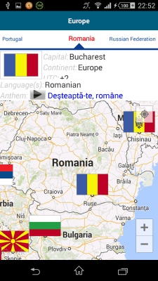 Screenshot of the application Romanian 50 languages - #8