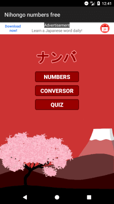 Screenshot of the application Japanese numbers for free - #1