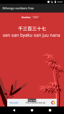 Screenshot of the application Japanese numbers for free - #3