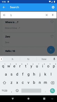 Screenshot of the application Learn Italian Phrasebook - #6