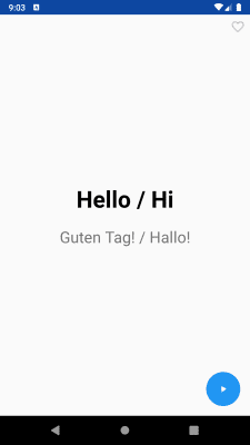 Screenshot of the application Learn German Phrasebook - #3